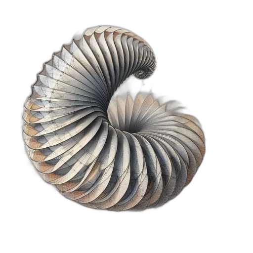 jewelry, hair, crown, furniture, 3d render, illustration, spiral, shell-like transparent PNG cut-out