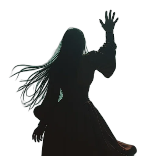 dress, hair, staff, creature, concept art, 3d render, photorealistic, fantasy art transparent PNG cut-out