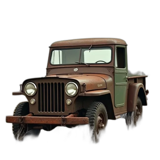 car, weapon, 3d render, photorealistic, concept art, pixel art, earth tones, rusty transparent PNG cut-out
