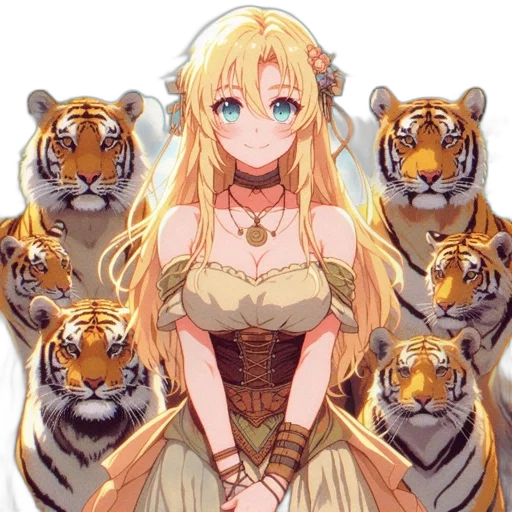 animal, dragon, crown, dress, anime, fantasy art, concept art, pixel art transparent PNG cut-out