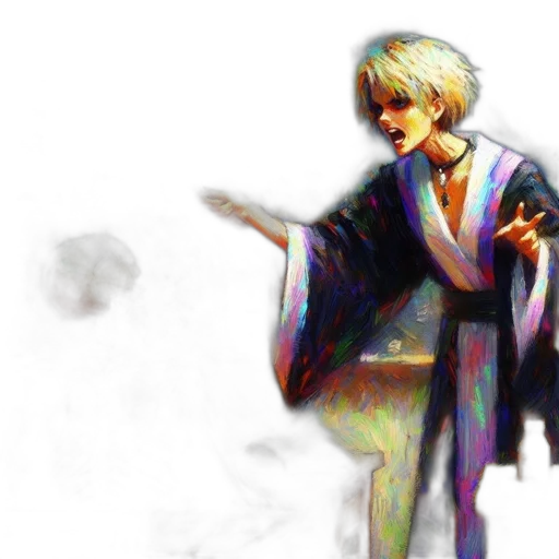 jacket, umbrella, staff, weapon, concept art, photorealistic, watercolor, anime transparent PNG cut-out
