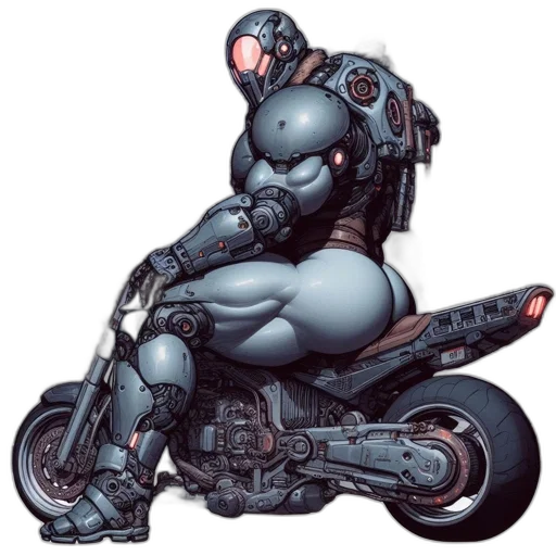 robot, cyberpunk, concept art, comic book art, pixel art, outer space, intricately, armored transparent PNG cut-out