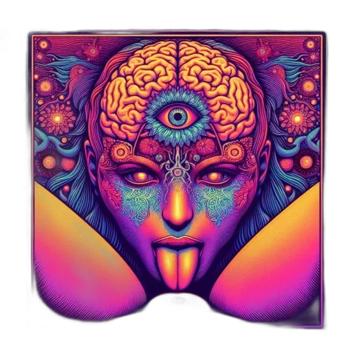 face, mask, umbrella, jacket, cyberpunk, fantasy art, concept art, vaporwave transparent PNG cut-out