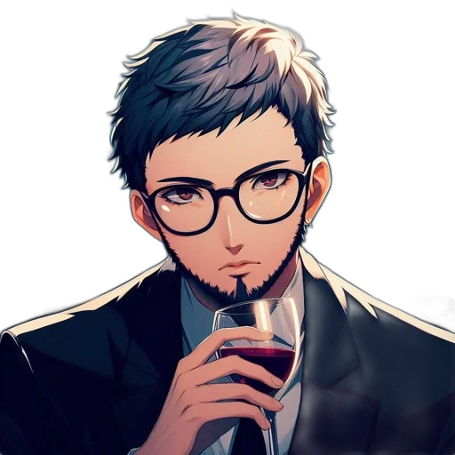 face, staff, anime, pixel art, cartoon, concept art, monochrome, dark transparent PNG cut-out