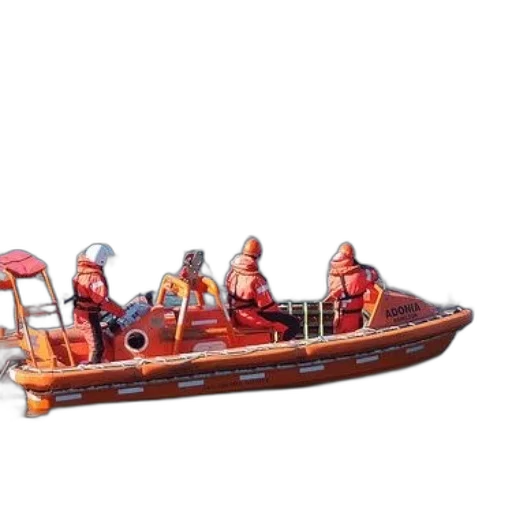 3d render, concept art, underwater, three, people, orange, life, jackets transparent PNG cut-out