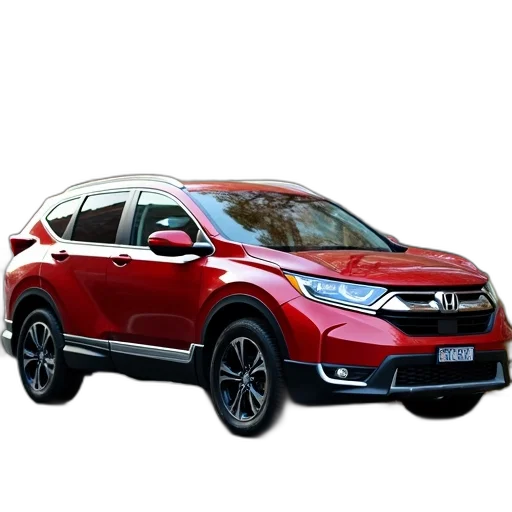 car, red, honda, cr-v, parked, next, hr-v transparent PNG cut-out