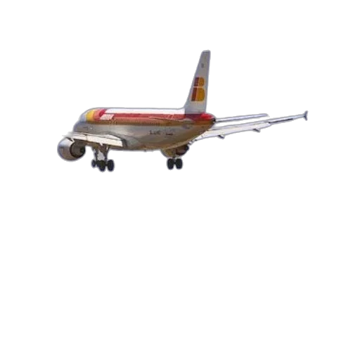 staff, 3d render, photorealistic, colorful, airplane, flying, low, over transparent PNG cut-out