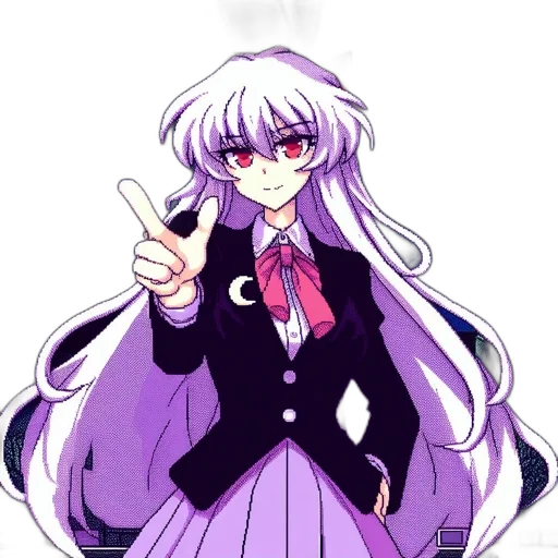 staff, jacket, hair, anime, pixel art, vaporwave, cartoon, pastel transparent PNG cut-out