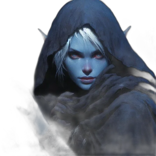 face, mask, staff, fantasy art, concept art, comic book art, photorealistic, blue transparent PNG cut-out