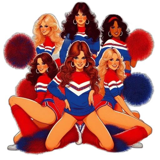 hair, cartoon, comic book art, pixel art, concept art, poster, white, girls transparent PNG cut-out