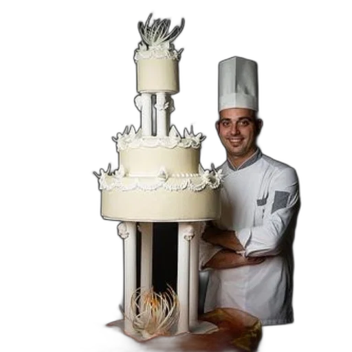 food, staff, crown, 3d render, photorealistic, chef, proudly, stands transparent PNG cut-out