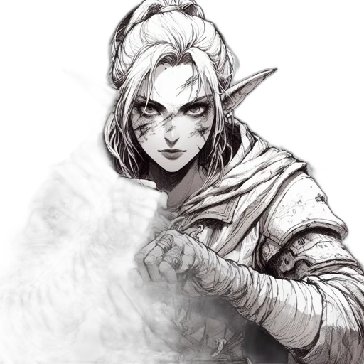 dragon, mask, face, staff, fantasy art, concept art, pencil sketch, comic book art transparent PNG cut-out