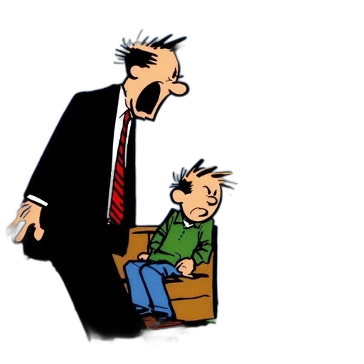 cartoon, comic book art, concept art, panel, man, suit, shouts, two transparent PNG cut-out