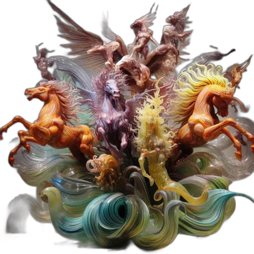 dragon, creature, animal, concept art, fantasy art, 3d render, photorealistic, underwater transparent PNG cut-out