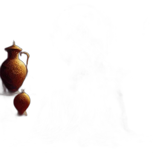 bottle, food, jewelry, dress, 3d render, photorealistic, concept art, oil painting transparent PNG cut-out