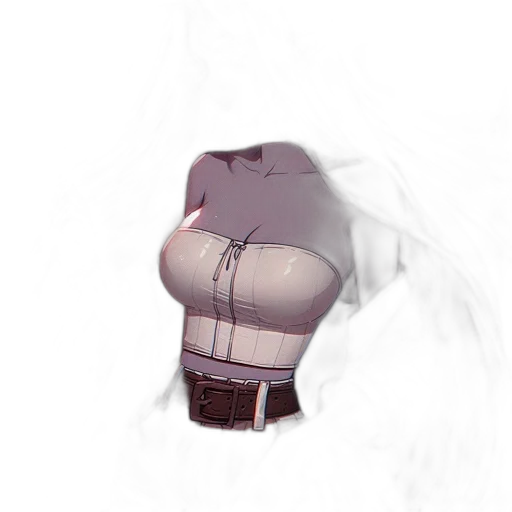 jacket, dress, mask, robot, 3d render, concept art, vaporwave, photorealistic transparent PNG cut-out