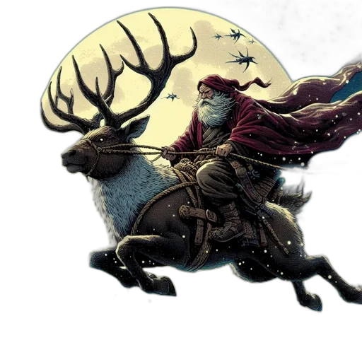 dragon, animal, creature, fantasy art, concept art, pixel art, santa, claus-like transparent PNG cut-out