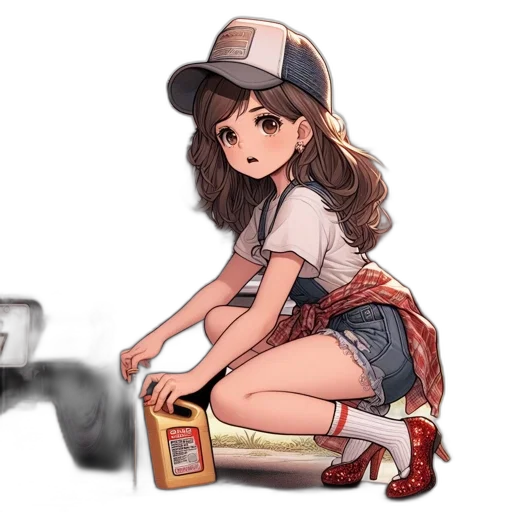 weapon, hat, robot, shoes, anime, concept art, cartoon, pixel art transparent PNG cut-out