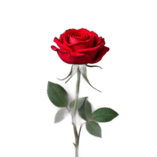 flower, staff, weapon, crown, 3d render, photorealistic, red, single transparent PNG cut-out