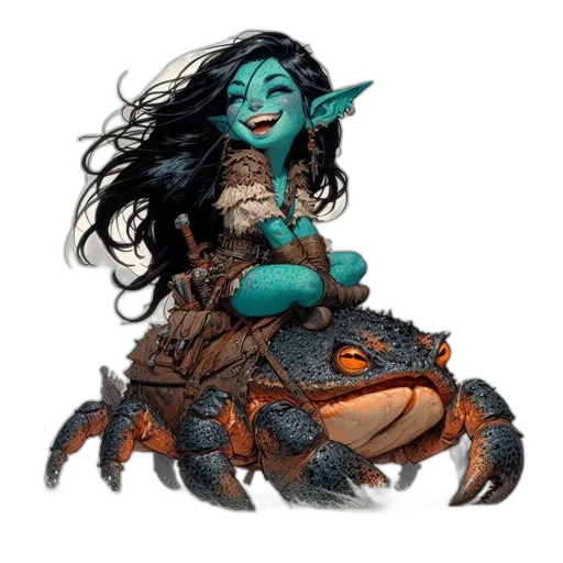 dragon, creature, fantasy art, concept art, comic book art, pixel art, underwater, blue-skinned transparent PNG cut-out