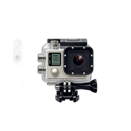 weapon, robot, photorealistic, detailed, illustration, gopro, camera, accessories transparent PNG cut-out