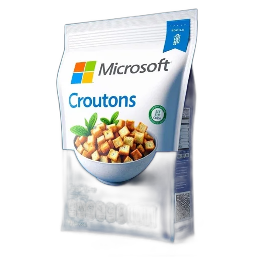 food, package, design, product, croutons, microsoft, featuring, whimsical transparent PNG cut-out