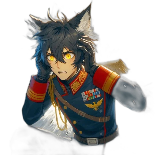 staff, jacket, mask, animal, fantasy art, concept art, anime, pixel art transparent PNG cut-out