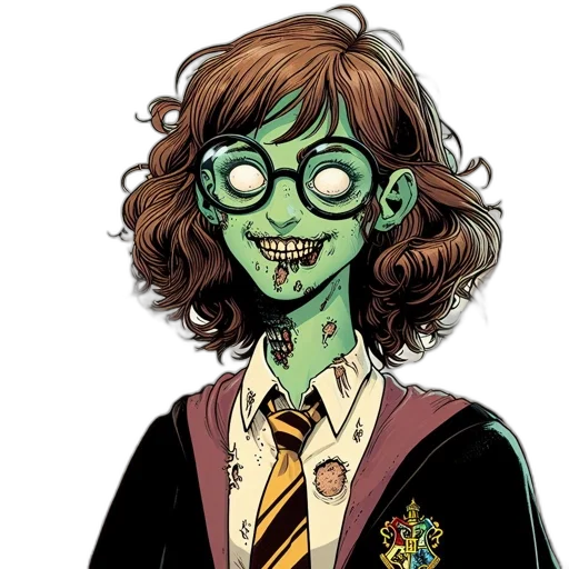 staff, face, creature, comic book art, concept art, cartoon, fantasy art, green transparent PNG cut-out
