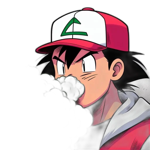 hat, face, mask, anime, concept art, cartoon, pixel art, fog transparent PNG cut-out
