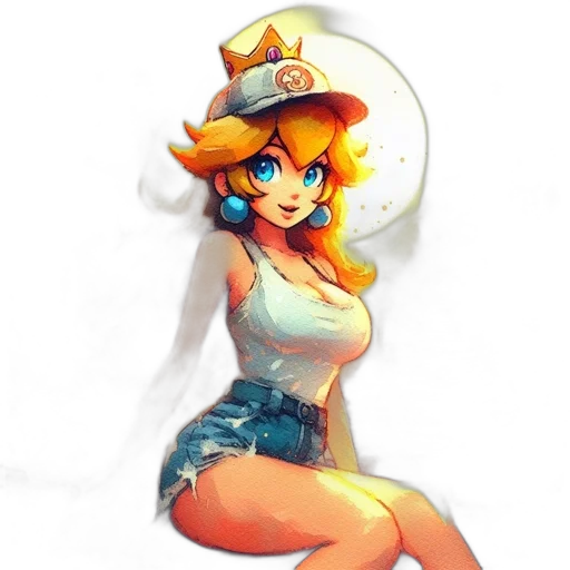 staff, dress, hat, crown, pixel art, concept art, fantasy art, cartoon transparent PNG cut-out