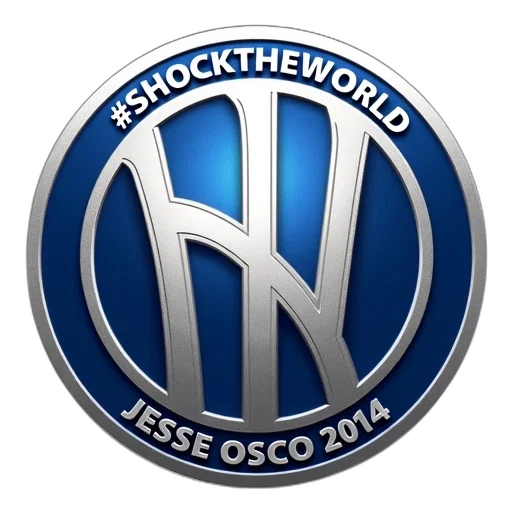 stylized, image, featuring, large, circular, emblem, blue, white transparent PNG cut-out
