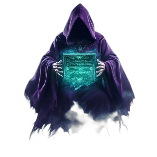 jacket, mask, staff, creature, concept art, fantasy art, pixel art, cyberpunk transparent PNG cut-out