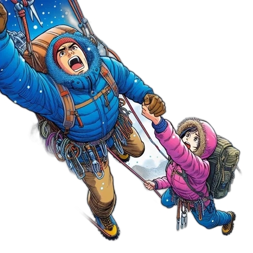 jacket, robot, concept art, comic book art, pixel art, fantasy art, snow, outer space transparent PNG cut-out