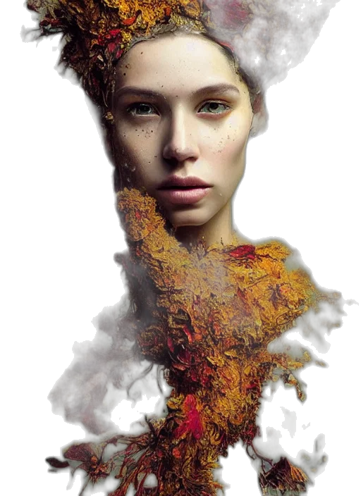 face, crown, mask, hair transparent PNG cut-out