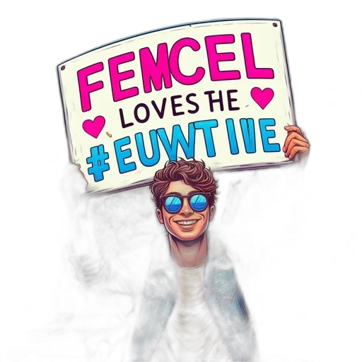 concept art, festive, scene, features, man, blue, jacket, sunglasses transparent PNG cut-out