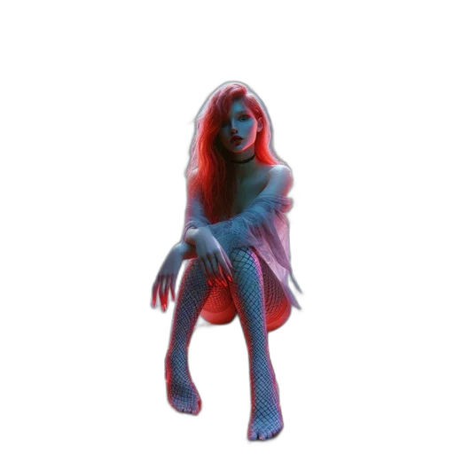 dress, creature, hair, jacket, concept art, 3d render, pixel art, watercolor transparent PNG cut-out