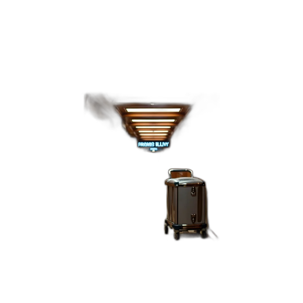 bottle, robot, crown, umbrella, 3d render, concept art, photorealistic, pixel art transparent PNG cut-out