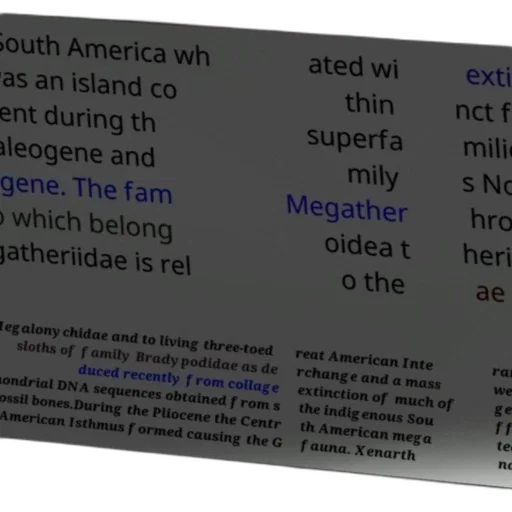 3d render, text-based, image, discussing, extinction, megafauna, south, america transparent PNG cut-out