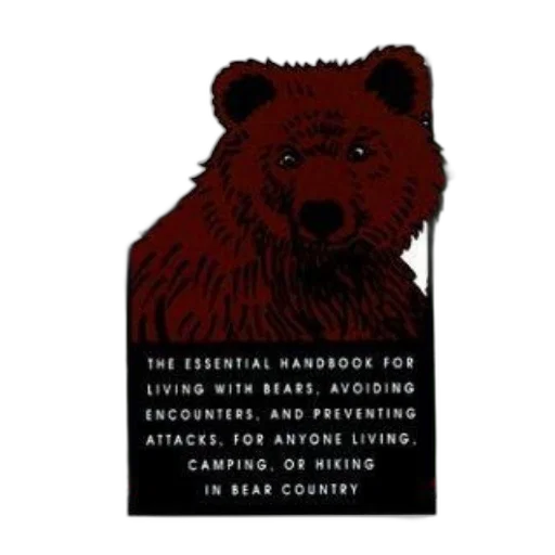 animal, book, cover, bear, illustration, text, about, living transparent PNG cut-out