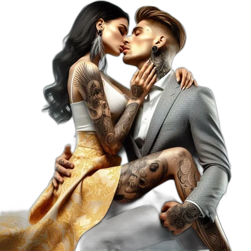 photorealistic, concept art, fantasy art, comic book art, earth tones, golden, man, suit transparent PNG cut-out
