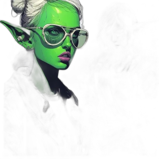 mask, face, fantasy art, concept art, comic book art, photorealistic, green, neon transparent PNG cut-out