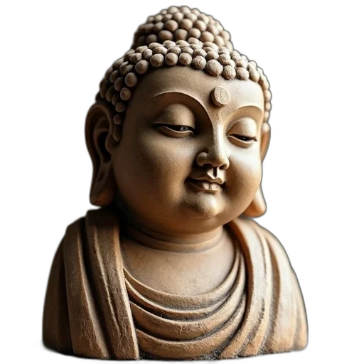 face, photorealistic, 3d render, carving, person, statue, monastery, carved transparent PNG cut-out