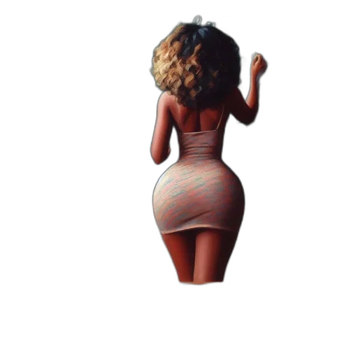 dress, hair, creature, 3d render, concept art, pixel art, photorealistic, woman transparent PNG cut-out