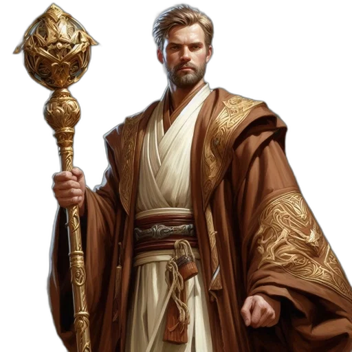 staff, sword, fantasy art, concept art, photorealistic, comic book art, golden, earth tones transparent PNG cut-out