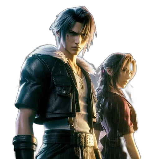 concept art, fantasy art, comic book art, photorealistic, two, animated, characters, one transparent PNG cut-out