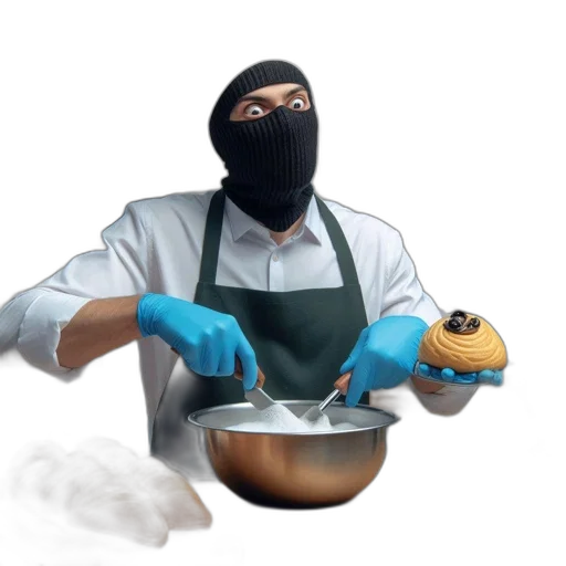 food, staff, mask, weapon, concept art, photorealistic, figure, resembling transparent PNG cut-out