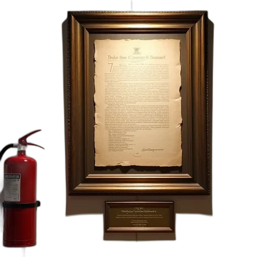 weapon, sword, staff, bottle, fire, framed, document, hanging transparent PNG cut-out