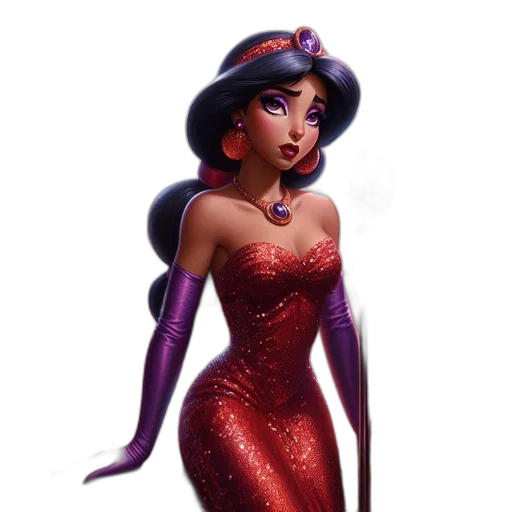 dress, concept art, fantasy art, 3d render, comic book art, animate, woman, dark transparent PNG cut-out