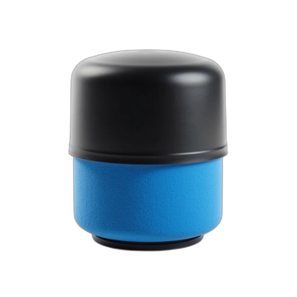 bottle, 3d render, blue, black, air, filter, top, bottom transparent PNG cut-out