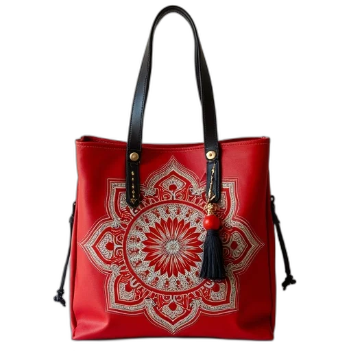 red, mandal, asian, oriental transparent PNG cut-out